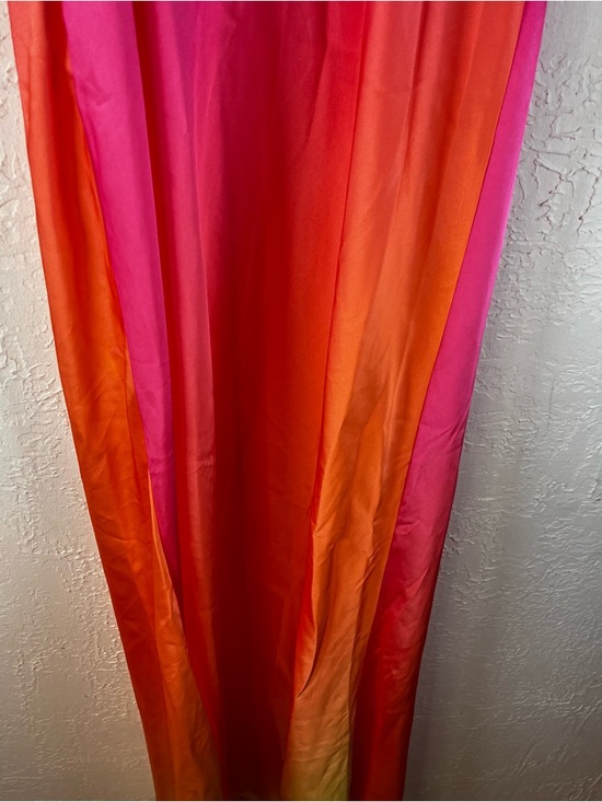 12th Tribe Mirabella Pink Satin Sorbet Maxi Dress - Picture 14 of 16